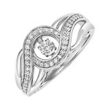 Gems One 10KT White Gold & Diamond Rhythm Of Love Fashion Ring  - 1/4 ctw - ROL1178-1WC photo
