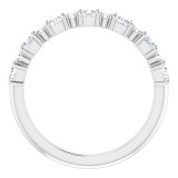 14K White 5/8 CTW Diamond Anniversary Band - 1236296045P photo 2