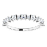 14K White 5/8 CTW Diamond Anniversary Band - 1236296045P photo 3