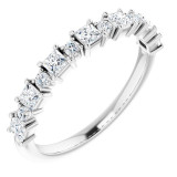 14K White 5/8 CTW Diamond Anniversary Band - 1236296045P photo