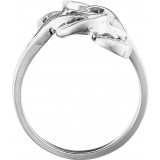 14K White Freeform Ring - 535013601P photo 2