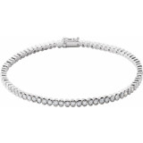 14K White 2 CTW Diamond Line 7 Bracelet - 653537602P photo