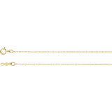 14K Yellow .75 mm Rope 7 Chain - CH468244015P photo