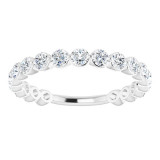 14K White 1 1/6 CTW Diamond Anniversary Band - 123013605P photo 3