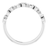 14K White .08 CTW Diamond Anniversary Band - 123704600P photo 2