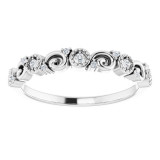 14K White .08 CTW Diamond Anniversary Band - 123704600P photo 3