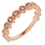 14K Rose .07 CTW Diamond Anniversary Band - 123070602P photo