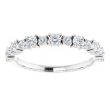 14K White 1/2 CTW Diamond Anniversary Band - 1236296033P photo 3