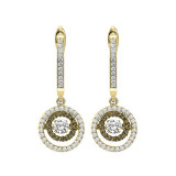 Gems One 14KT Yellow Gold & Diamond Rhythm Of Love Fashion Earrings   - 1/2 ctw - ROL2013-4YCBL photo