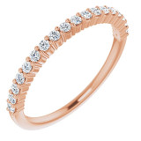 14K Rose 1/4 CTW Diamond Anniversary Band - 12287760026P photo