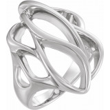 14K White Freeform Ring - 551737183P photo