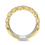 Gabriel & Co. 14k Two Tone Gold Contemporary Diamond Ring - LR51517M45JJ photo 2