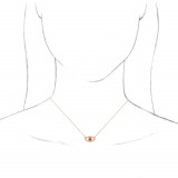 14K Rose Citrine & White Sapphire Evil Eye 18 Necklace - 86832723P photo 2