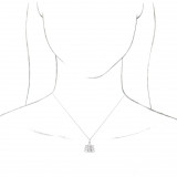14K White Ganesha 16-18 Necklace - 86942106P photo 3