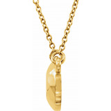 14K Yellow Faceted Design Circle 16.5 Necklace - 86232102P photo 2