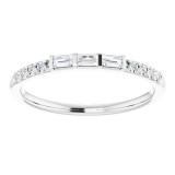 14K White 1/6 CTW Diamond Anniversary Band - 123993604P photo 3