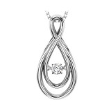 Gems One 14KT White Gold & Diamond Rhythm Of Love Neckwear Pendant  - 1/10 ctw - ROL1008-4WC photo
