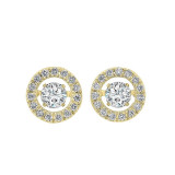 Gems One 14KT Yellow Gold & Diamond Rhythm Of Love Fashion Earrings  - 1/2 ctw - ROL1208-4YC photo