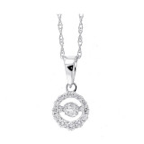 Gems One 14Kt White Gold Diamond (1/8Ctw) Pendant - PD33450-4WD photo