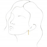 Platinum Articulated Bar Earrings - 87209113P photo 3