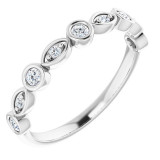 14K White 1/5 CTW Diamond Anniversary Band - 1236336033P photo