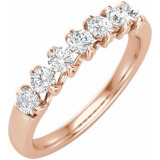 14K Rose 1/2 CTW Diamond Anniversary Band - 653589602P photo