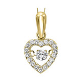 Gems One 14KT Yellow Gold & Diamond Rhythm Of Love Neckwear Pendant  - 1/5 ctw - ROL1021-4YC photo