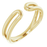 14K Yellow Negative Space Ring - 51750102P photo