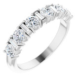 14K White 1/2 CTW Diamond Anniversary Band - 123836604P photo