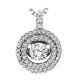 Gems One 14KT White Gold & Diamond Rhythm Of Love Neckwear Pendant  - 1-1/2 ctw - ROL1136-4WC photo