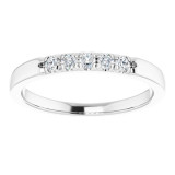 14K White 1/6 CTW Diamond French-Set Anniversary Band - 1238826008P photo 3