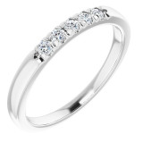 14K White 1/6 CTW Diamond French-Set Anniversary Band - 1238826008P photo