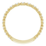 14K Yellow 1/3 CTW Diamond Beaded Anniversary Band - 123202601P photo 2