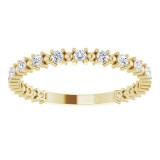 14K Yellow 1/3 CTW Diamond Beaded Anniversary Band - 123202601P photo 3