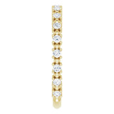 14K Yellow 1/3 CTW Diamond Beaded Anniversary Band - 123202601P photo 4