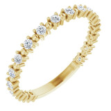 14K Yellow 1/3 CTW Diamond Beaded Anniversary Band - 123202601P photo