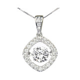 Gems One 14KT White Gold & Diamond Rhythm Of Love Neckwear Pendant  - 1 ctw - ROL1154-4WC photo