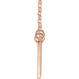 14K Rose Geometric 18 Necklace - 86559107P photo 2