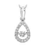 Gems One 10KT White Gold & Diamonds Stunning Neckwear Pendant - 1/5 ctw - ROL1023-1WBLC photo