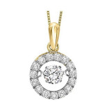 Gems One 14KT Yellow Gold & Diamond Rhythm Of Love Neckwear Pendant  - 1/5 ctw - ROL1099-4YC photo