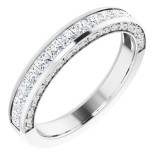 14K White 7/8 CTW Square Diamond Anniversary Band - 1227526000P photo