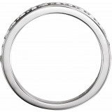 14K White 1/2 CTW Diamond Band for 6.5 mm Round Engagement Ring - 67708102P photo 2