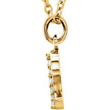 14K Yellow .03 CTW Diamond Lowercase Initial e 16 Necklace - 8580360013P photo 2