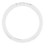 14K White .06 CTW Diamond French-Set Anniversary Band - 124030600P photo 2