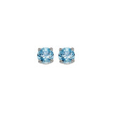 Gems One 14Kt White Gold Blue Topaz (7/8 Ctw) Earring - EBR45-4W photo