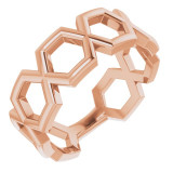 14K Rose Geometric Ring - 51665103P photo