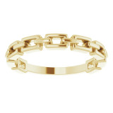 14K Yellow Chain Link Ring - 52078100P photo 3