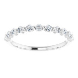 14K White 1/2 CTW Diamond Anniversary Band - 1236026025P photo 3