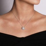 Gabriel & Co. 14k White Gold Grace Pearl & Diamond Necklace - NK6043W45PL photo 3
