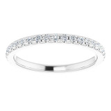 Platinum 3/8 CTW Diamond French-Set Anniversary Band - 123430603P photo 3